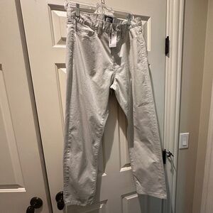 Lands End Mens 34 Regular Stone Slim-fit Pants